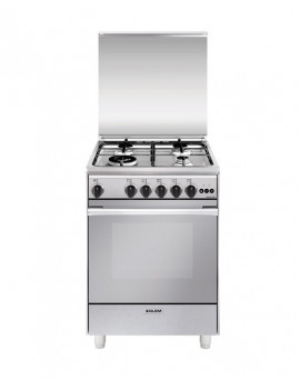 GLEM GAS U664VI CUCINA 60X60CM INOX 4 FUOCHI FORNO A GAS 4 FUNZIONI