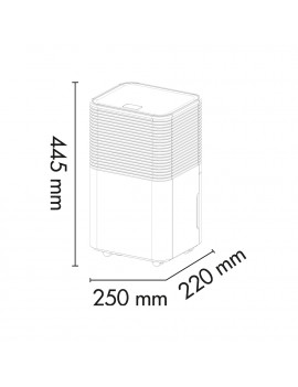 ARGO LILIUMART11 DEUMIDIFICATORE 195W 11LT/GIORNO 2LT 15MQ 3 MODALITà