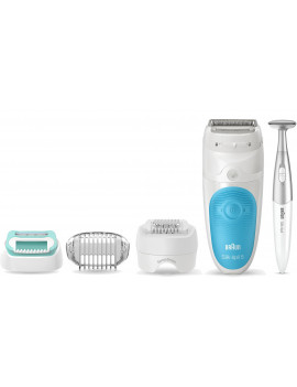 BRAUN SE5810 EPILATORE WET&DRY 28 PINZE + RASOIO + RASOIO BIKINI