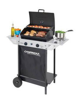 CAMPINGAZ 3000004828 BARBECUE 7.1+2.1KW 2 BRUCIATORI INOX XPERT 100LS+ROCKY