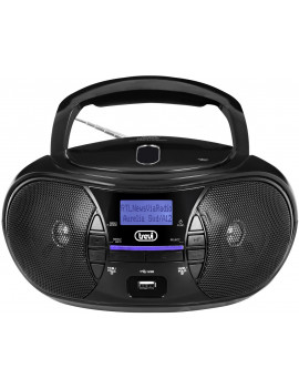 TREVI 0CM58100 RADIO PORTATILE LETTORE CD DAB USB CMP 581 BT NERO