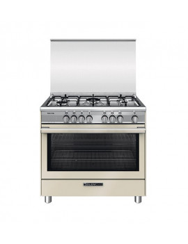 GLEM_GAS SB965MCR CUCINA BEIGE 90X60CM 5 FUOCHI FORNO ELETTRICO MULTIFUNZIONE