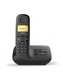 GIGASET A270ABLACK TELEFONO CORDLESS con SEGRETERIA 1.5" VIVAVOCE ECO PLUS NERO