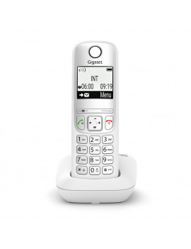 GIGASET AS490WHITE TELEFONO CORDLESS 2" VIVAVOCE MEMORIA 100 NUMERI BIANCO