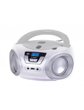 TREVI 0CM54401 RADIO LETTORE CD PORTATILE BT USB CMP544BT BIANCO