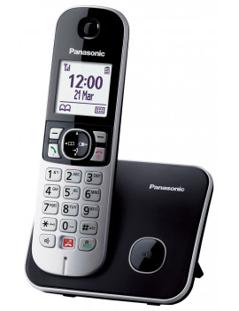PANASONIC KXTG6851JTB TELEFONO CORDLESS 1.8" 50 MEMORIE VIVAVOCE NERO