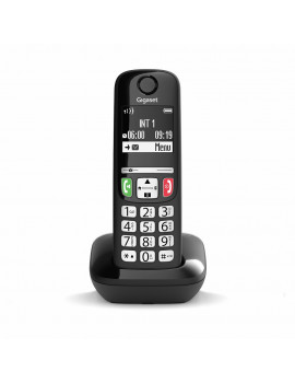 GIGASET E270BLACK TELEFONO CORDLESS 2" VIVAVOCE MEMORIA 100 NUMERI ECO BLACK