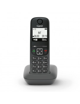 GIGASET AS490BLACK TELEFONO CORDLESS 2" VIVAVOCE MEMORIA 100 NUMERI BLACK