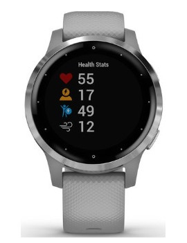 GARMIN 0100217202 SMART WATCH GPS bluetooth-wifi VIVOACTIVE 4S POWDER SILVER