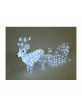 TABOR 988463 RENNA CON SLITTA DECORAZIONI DI NATALE 160 LED 50 CM