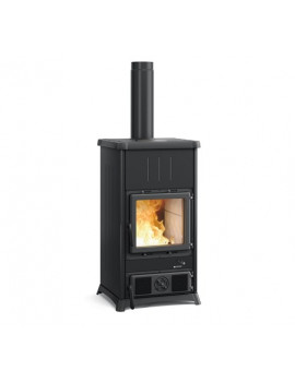 LA NORDICA CONCITA 2.0 STEEL STUFA LEGNA COLORE NERO ANTRACITE POTENZA 11.8 KW