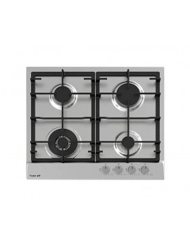 FOSTER 7014032 Piano Cottura 4 fuochi a Gas da 58 cm Piano Inox Spazzolato
