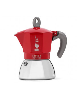 BIALETTI 0006946 MACCHINA CAFFè MOKA INDUCTION NEW RED 6 TAZZINE