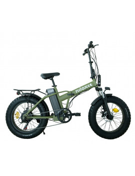 NILOX 30NXEB20VFM2V5 FAT E-BIKE ACCIAIO 36V 10AH R.20" AUT.60KM K10+ VERDE