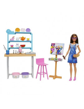 Playset Atelier dell'Artista con bambola Mattel