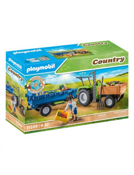 Costruzioni Trattore con rimorchio Playmobil