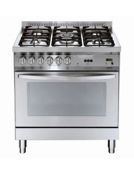 LOFRA CUCINA PG86GVT/C A GAS 5 FUOCHI FORNO MULTIFUNZIONE 80CM ACCIAIO INOX