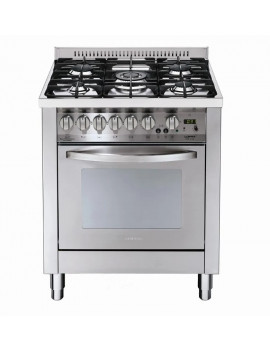 LOFRA P76MFT/C CUCINA PROFESSIONALE A GAS 5 FUOCHI FORNO 70CM ACCIAIO INOX