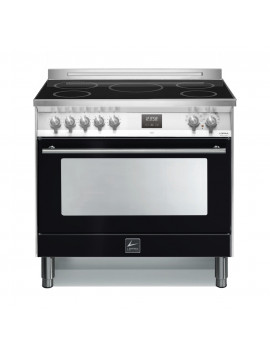 LOFRA PNMD96MFT/AE0 CUCINA 90X60 CM 5 FUOCHI FORNO GAS VENTILATO NERO LUCIDO A