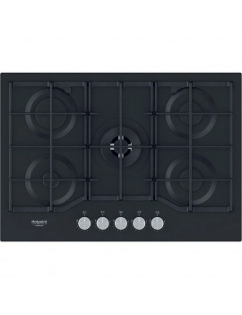 HOTPOINT HAGS72FBK PIANO COTTURA 5 FUOCHI 73 CM VETRO 9 LIVELLI POTENZA NERO
