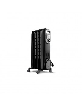 DE LONGHI V550715BG RADIATORE A OLIO 1500 WATT 7 ELEMENTI 45MC NERO