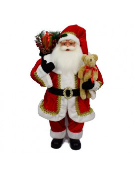 Soggetto natalizio Babbo Natale con Orsacchiotto Due Esse Christmas