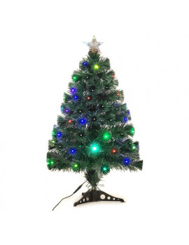Albero di natale Fibra ottica luminoso 95 luci General Trade