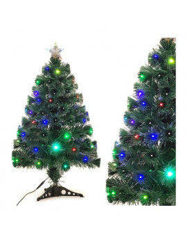 Albero di natale Fibra ottica luminoso 95 luci General Trade