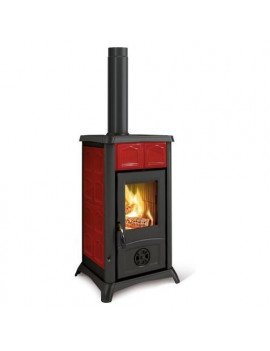NORDICA 7111620 GEMMA 5.0 ELEGANCE STUFA A LEGNA 7Kw 5 STELLE BORDEAUX CE A+
