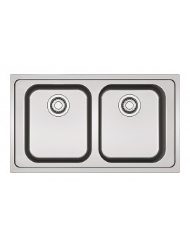 FRANKE 1010358335 RPX620 LAVELLO CUCINA 86CM 2 VASCHE RAPID INOX SATINATO