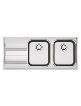 FRANKE 1010358154 LAVELLO 116CM 2VASCHE GOCCIOLATOIO SX RAPID INOX SATINATO