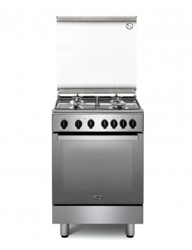DE LONGHI DGX64LSG CUCINA 60CM 4FUOCHI FORNO A GAS STATICO VALVOLA SICUREZZA A