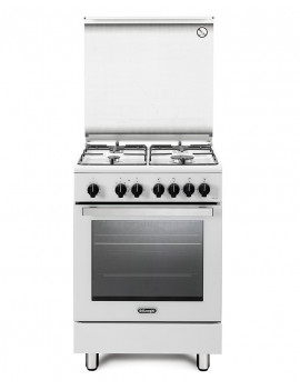 DE LONGHI DMW64LSG CUCINA 60CM 4FUOCHI FORNO ELETTRICO IDROCLEAN BIANCO CE A