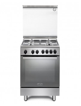 DE LONGHI DMX64LSG CUCINA 4FUOCHI FORNO ELETTRICO IDROCLEAN INOX CLASSE A