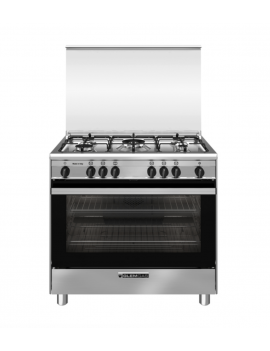 GLEM GAS SA965VI CUCINA 90X60 CM INOX 5 FUOCHI FORNO A GAS CL.A