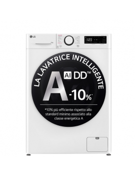 LG F4R5010TSWW LAVATRICE A VAPORE INVERTER 10KG 1400 GIRI AI DD CL.A-10%