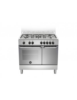 LA GERMANIA AMN9P5EXV CUCINA 90 CM INOX 5 FUOCHI FORNO ELETTRICO PORTA BOMBOLA