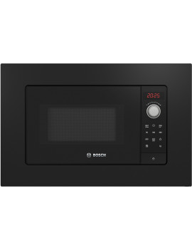 BOSCH BFL623MB3 FORNO A MICROONDE INCASSO 60CM 20LT 800W 7 PROGRAMMI NERO