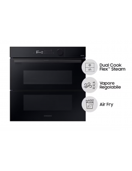 SAMSUNG NV7B5760WBK FORNO A VAPORE 76L Dual Cook Flex NERO CL.A+