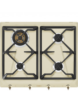 SMEG SRV864POGH PIANO COTTURA  A GAS DA INCASSO 60CM LINEA COLONIALE CREMA