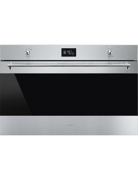 SMEG SF9390X1 FORNO ELETTRICO IDROLITICO A INCASSO 90CM LINEA CLASSICA INOX A+