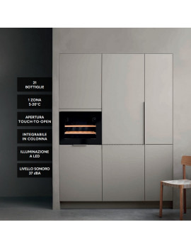 TEMPTECH OZ45SBP CANTINA VINI DA INCASSO 60CM 45H 21 BOTTIGLIE CLASSE F